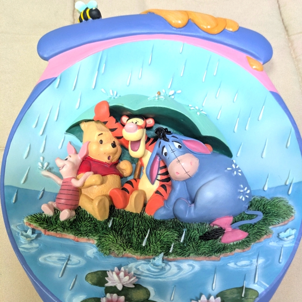 Disney Plate 3D "It's Just a Small Piece Of Weather" Pooh's Hunny Pot Adventures